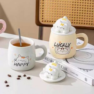 Taza de Cerámica con Diseño de Gatito