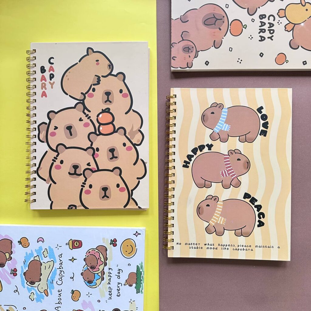 Cuaderno Argollado de Capybara 100 Hojas
