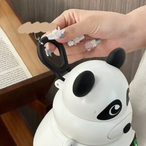 Botella de Agua Diseño de Panda con Correa - Imagen 3