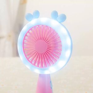 Ventilador con luz kawaii Recargable