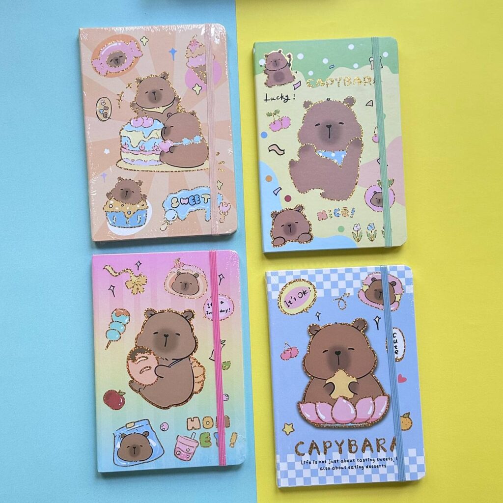 Libreta Capybara Colorida Lineal