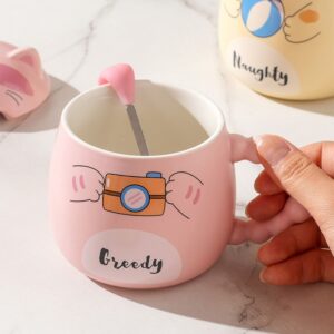 Taza de Cerámica Diseño Gatito Kawaii - Imagen 3
