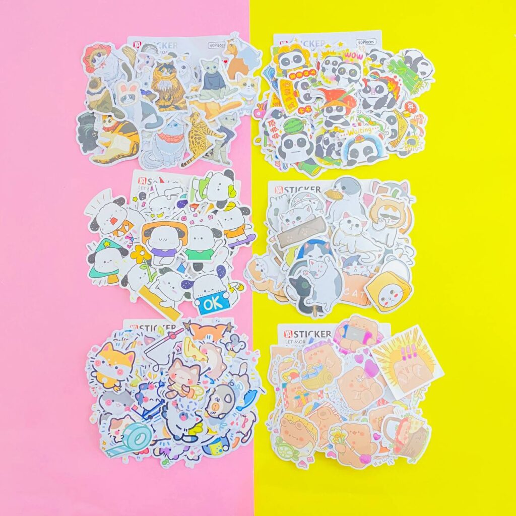 Set de Stickers de Animales 🐾 | 60 Piezas