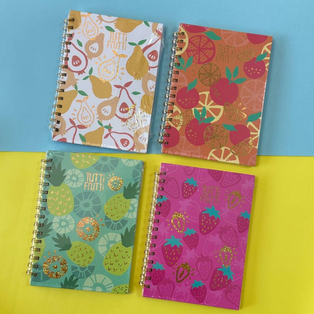 Libreta Frutal | 4 Modelos y Colores Surtidos