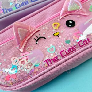 Estuche en Forma de Carita de Gato | Diseño Kawaii - Imagen 2