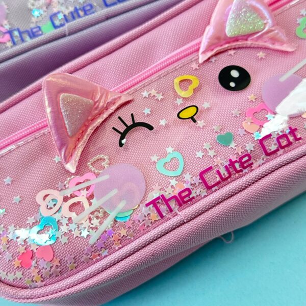 Estuche en Forma de Carita de Gato | Diseño Kawaii - Imagen 2