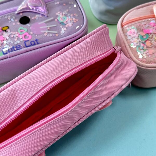 Estuche en Forma de Carita de Gato | Diseño Kawaii - Imagen 3