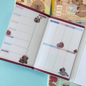 Libreta Capybara Colores Pastel | 112 Hojas