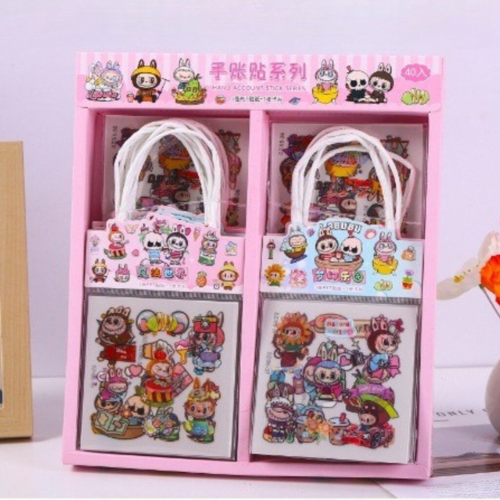Bolsa de Stickers 40PCS La Bubu 🧸✨