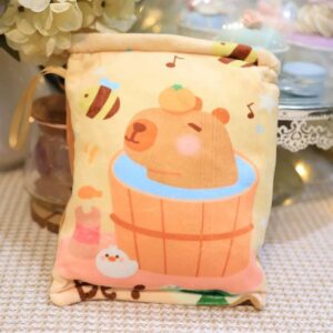 bolsa con dos pelcuhes de Felpa Capybara 🧸✨ - Imagen 6