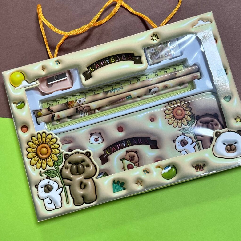 Set de Papelería Capybara - 6 Piezas