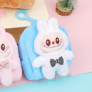 Monedero de Peluche Estilo Mochila La Bubu 🎒🐻✨ - Imagen 3