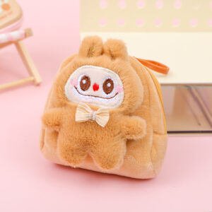 Monedero de Peluche Estilo Mochila La Bubu 🎒🐻✨ - Imagen 4