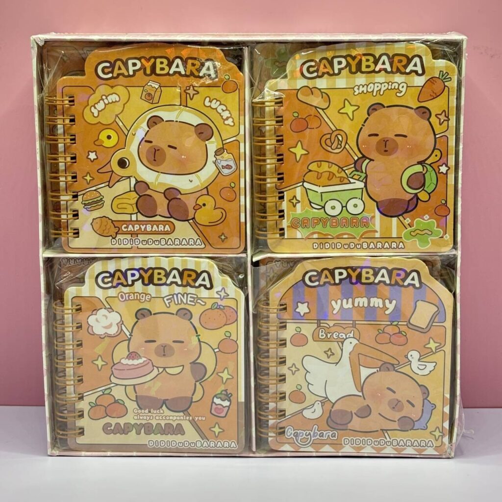Libreta con Destello de Capybara, 60 Página