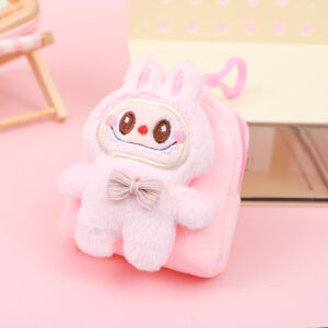 Monedero de Peluche Estilo Mochila La Bubu 🎒🐻✨ - Imagen 5