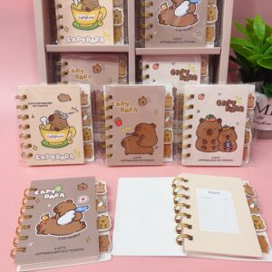 Mini Libreta Argollada con Divertidos Capybaras - Imagen 3