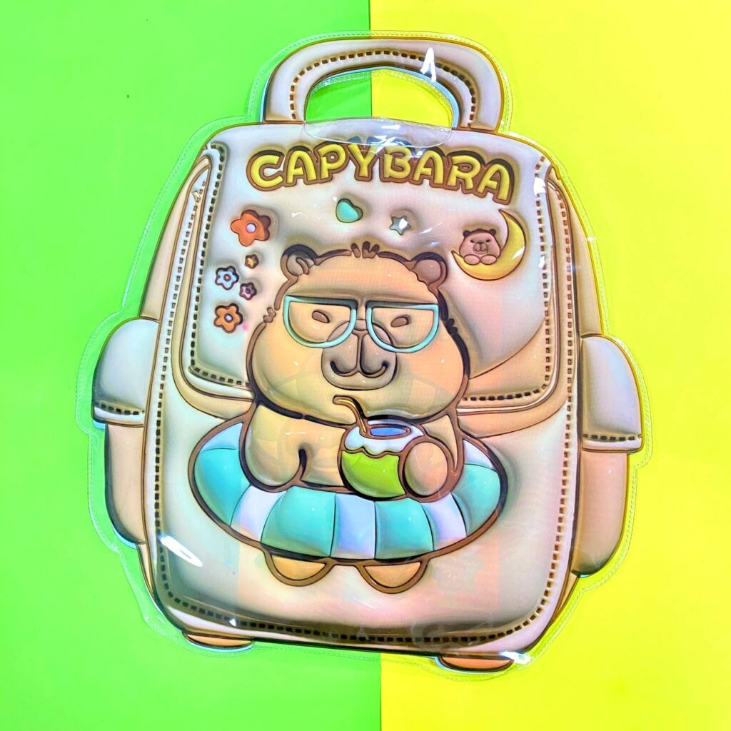 🎒✨ Set de Papelería con Bolsa Estilo Mochila  Capybara🎨