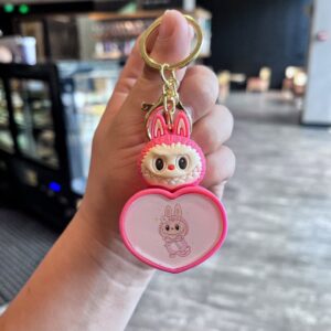 Llavero Corazón con Luz La Bubu 💖✨ - Imagen 3