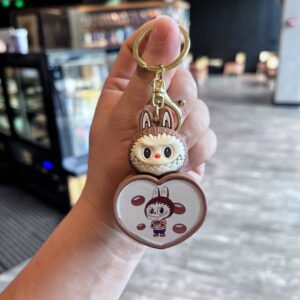Llavero Corazón con Luz La Bubu 💖✨ - Imagen 4