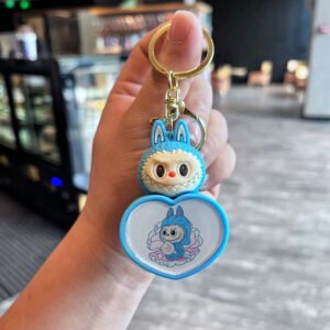 Llavero Corazón con Luz La Bubu 💖✨ - Imagen 5