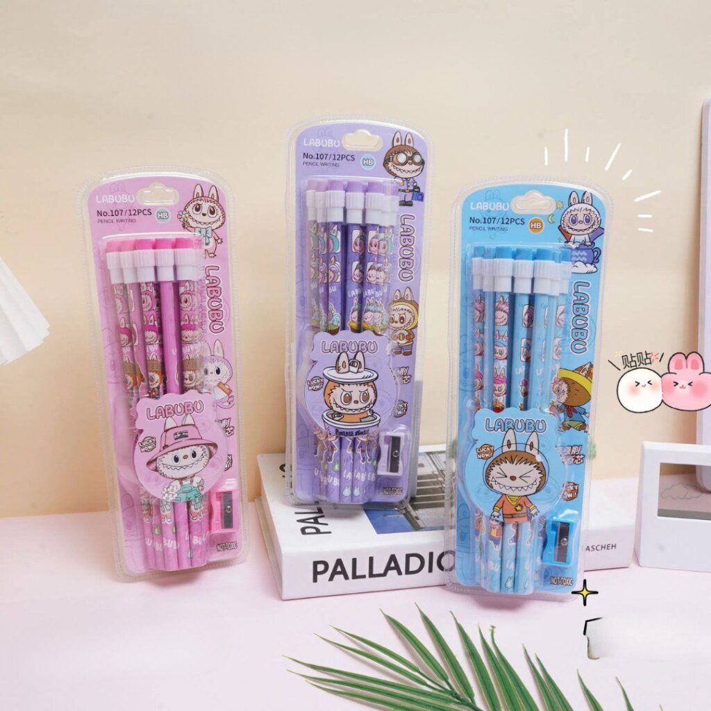 ✏️ Set de 12 Lápices Grafito La Bubu 🐻✨