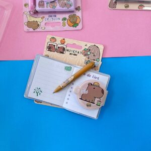 📒🐹 Mini Libreta + Lápiz Capybara - Imagen 3