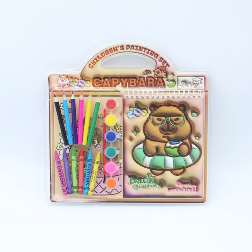 🖍️✨ Set de Papelería Capybara Kawaii 🐾🎨