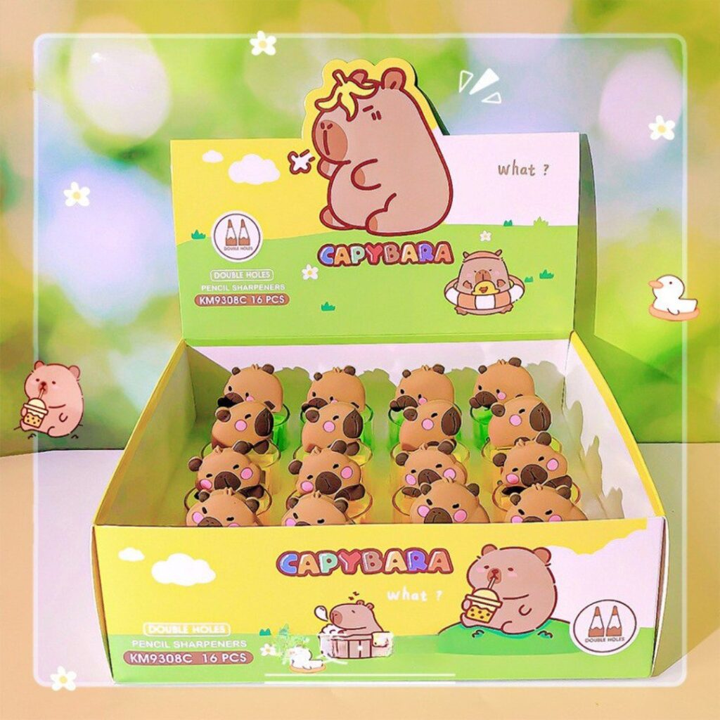 🧡 Sacapunta Cabeza 3D Capybara 🐾✏️