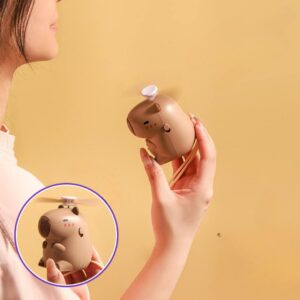 Ventilador Portatil Capybara con Alita Kawaii - Imagen 4