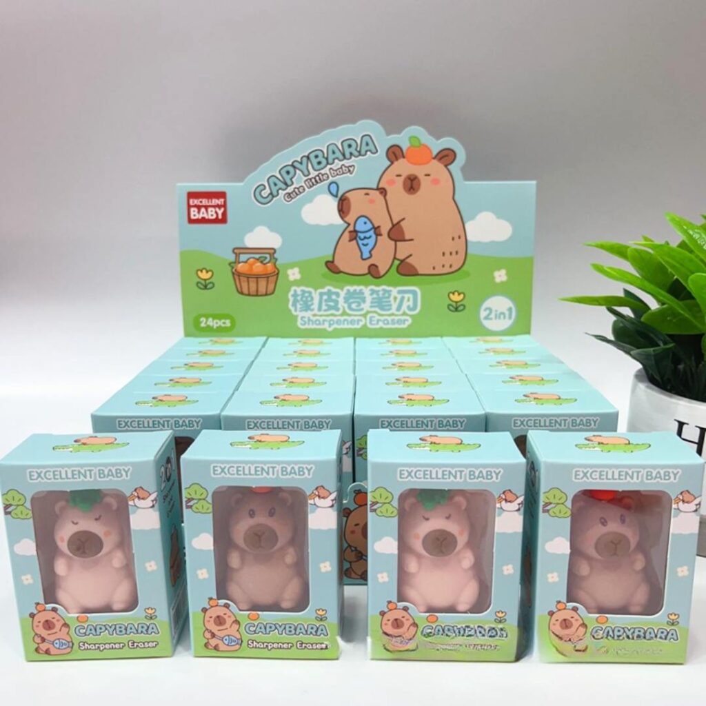 Goma + Sacapunta Capybara 