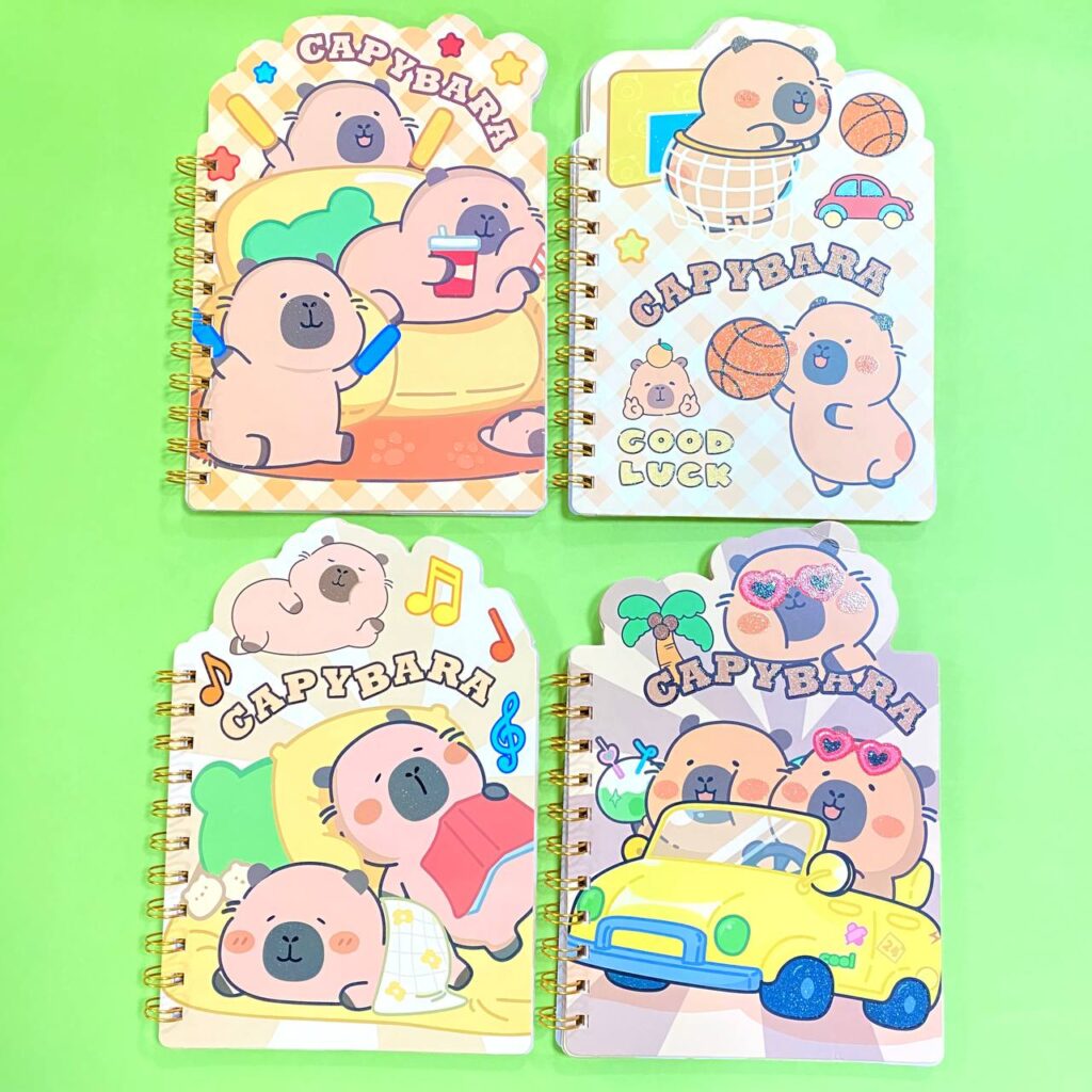 Mini Libreta Color Café de Capybara 4 Modelos