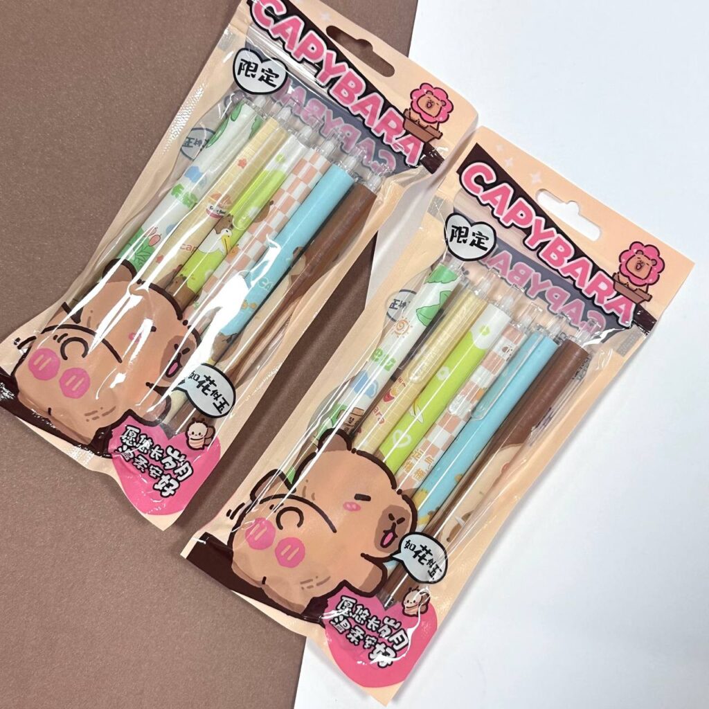 Bolsa de Lápices kawaii 6PCS capybara