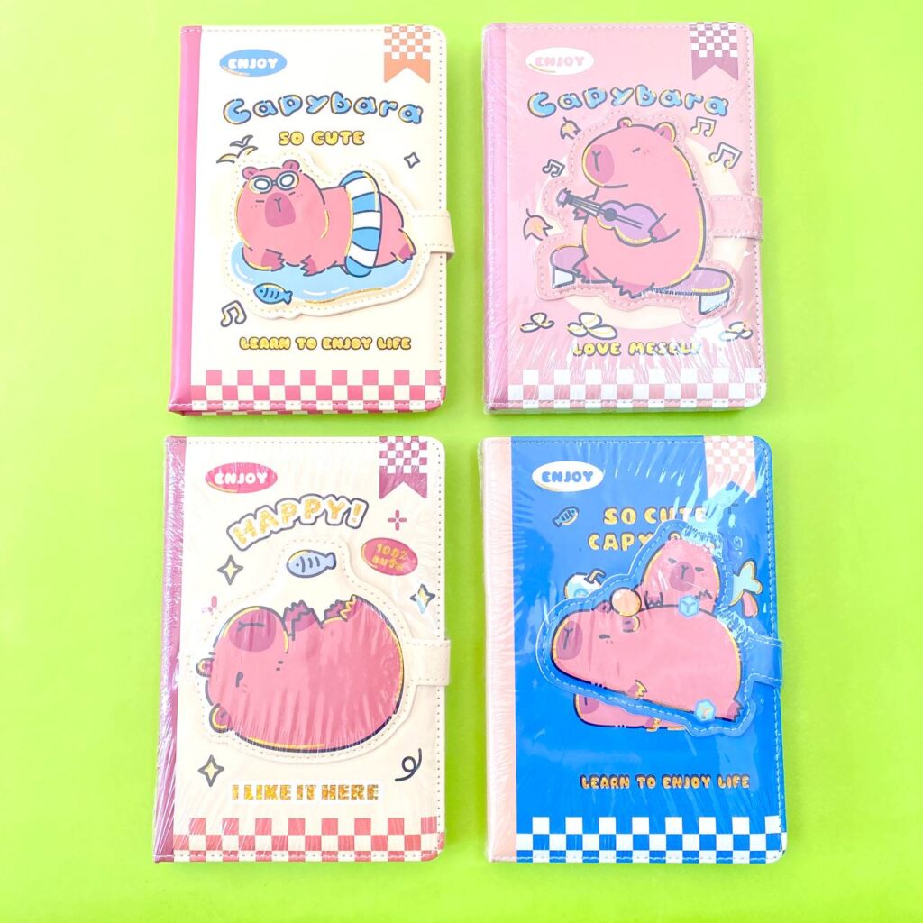  Libreta con Broche 3D Capybara 