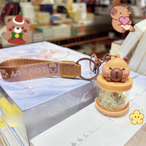 Llavero con Esferitas y Luz Capybara ✨🐹 - Imagen 3