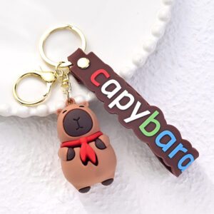 🔑 ¡Llavero de Silicona Capybara – Ternura a donde vayas! 🧡✨ - Imagen 4