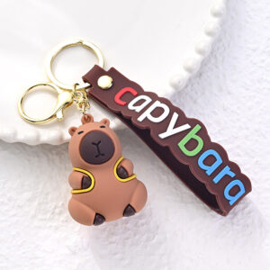 🔑 ¡Llavero de Silicona Capybara – Ternura a donde vayas! 🧡✨ - Imagen 5