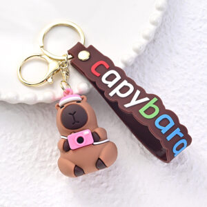 🔑 ¡Llavero de Silicona Capybara – Ternura a donde vayas! 🧡✨ - Imagen 3
