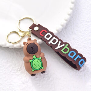 🔑 ¡Llavero de Silicona Capybara – Ternura a donde vayas! 🧡✨ - Imagen 6