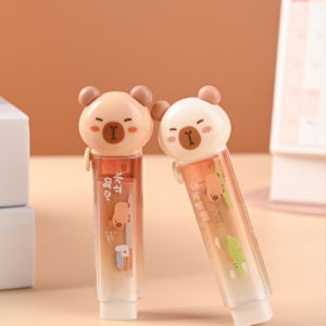 Goma Retráctil Transparente Capybara ✨🐹 - Imagen 4