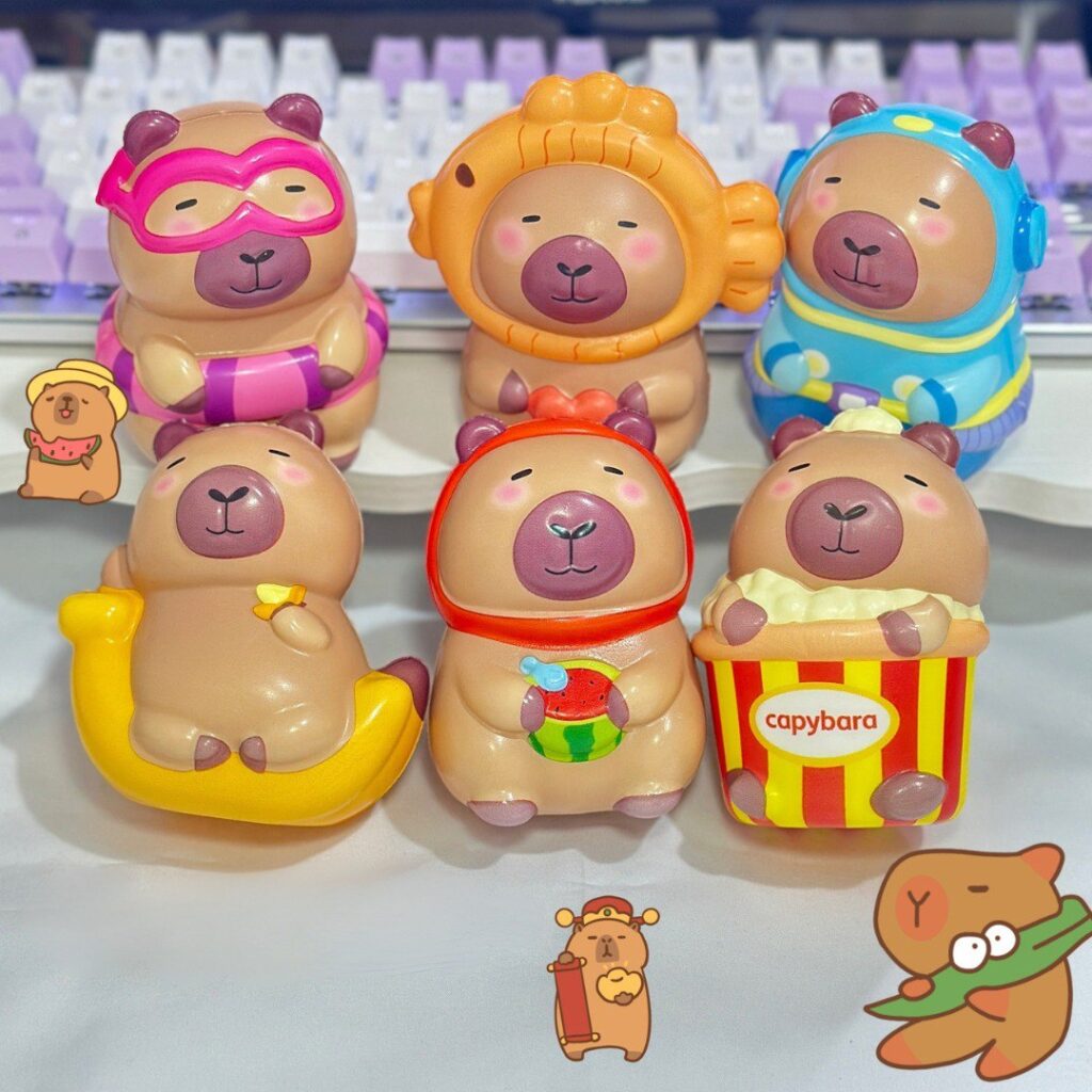 Squishy Capybara de Verano 🌊🐾