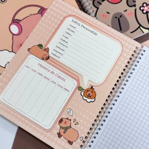 Cuaderno Universitario diseño de Capybara - Imagen 3
