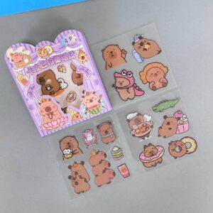 Stickers Capybara Rouss 20PCS 🧡 - Imagen 3