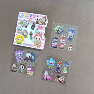 Stickers La Bubu Rouss 20PCS 🧡 - Imagen 3