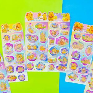 Tira de Stickers Capybara con Relieve | 6 Modelos Surtidos - Imagen 3