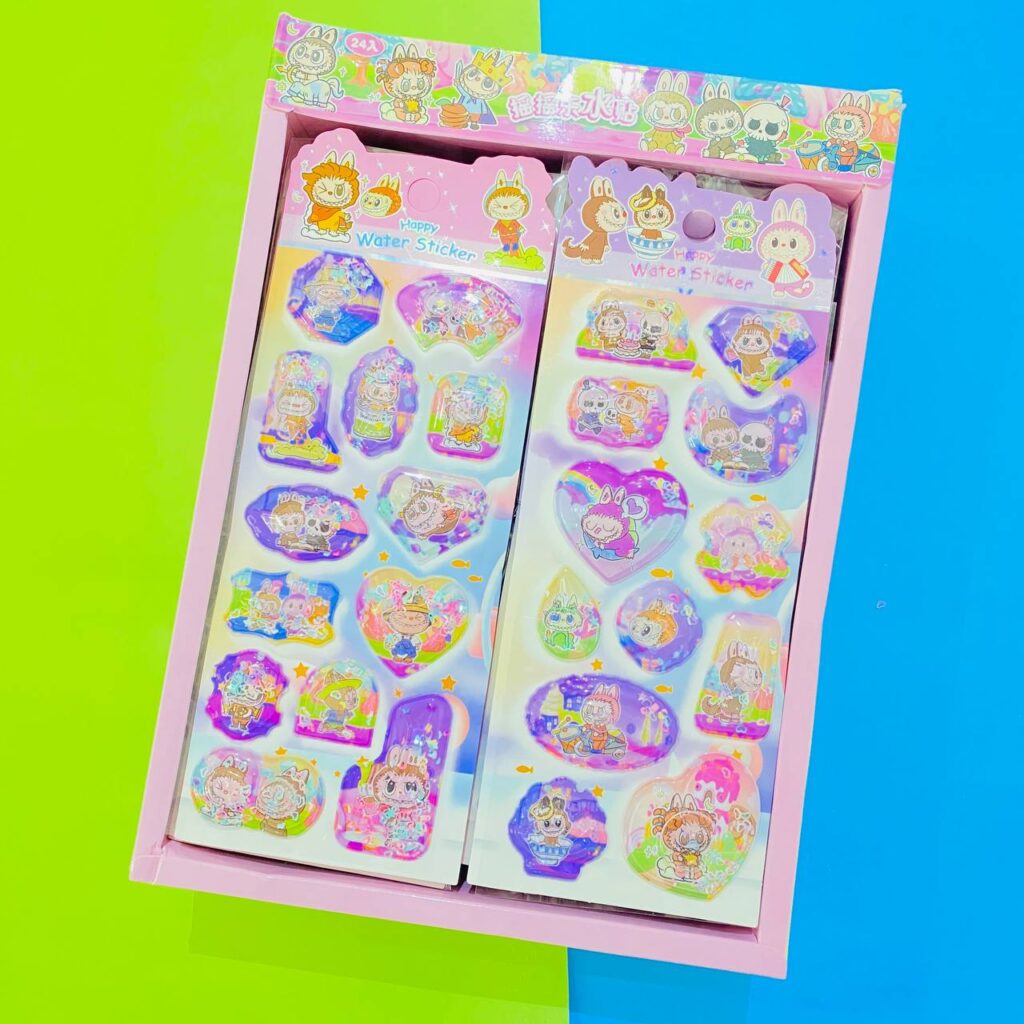 Tira de Stickers La Bubu con Relieve | 6 Modelos Surtidos