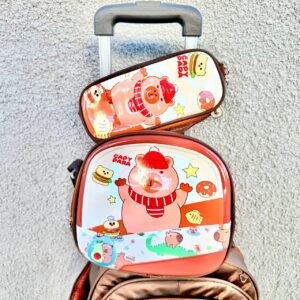 Mochila 3 pcs de Capybara con Ruedas | Diseño Práctico y Adorable - Imagen 3