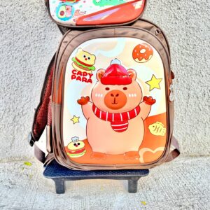 Mochila 3 pcs de Capybara con Ruedas | Diseño Práctico y Adorable - Imagen 4