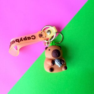 🔑 Llavero de Silicona Capybara 🧡 - Imagen 3