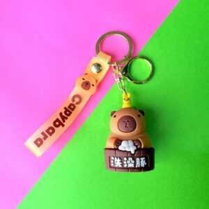 🔑 Llavero de Silicona Capybara 🧡 - Imagen 4