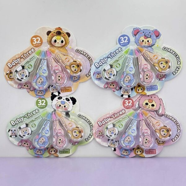 🖍️ Set Corrector 4PCS Baby Three 🐻💖 - Imagen 4